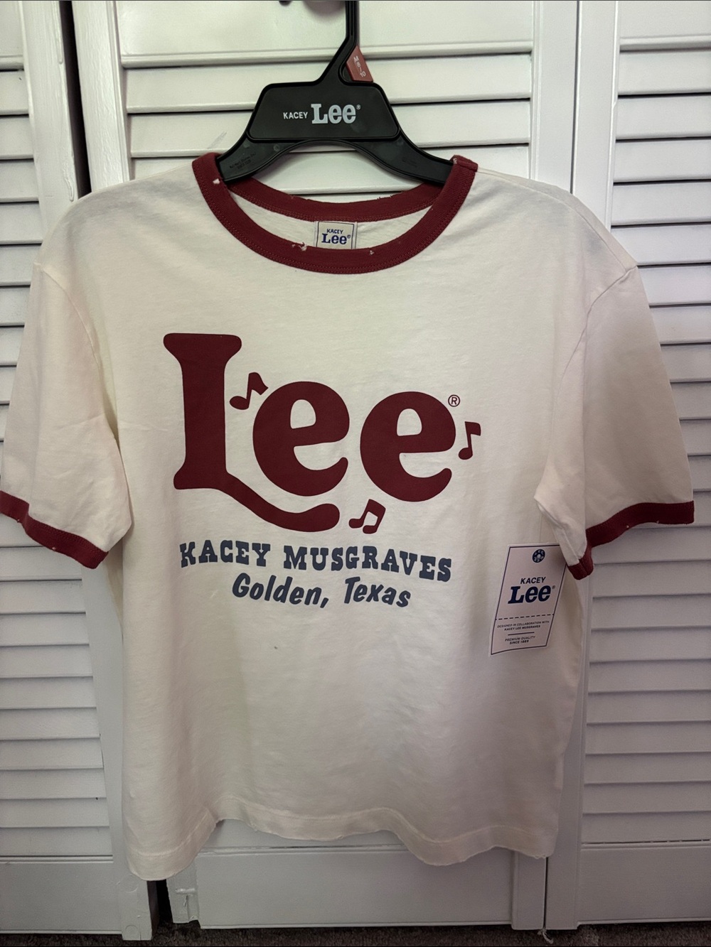 Kacey Musgraves x Lee Ringer Tee, NWT, M